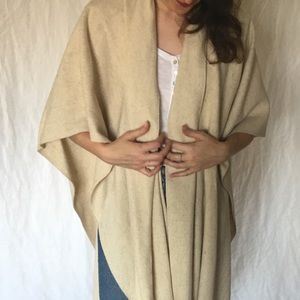 Vintage wool poncho